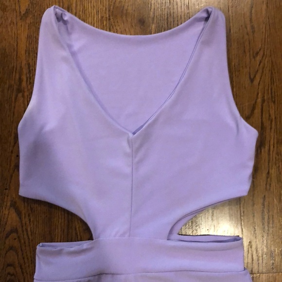Lavender cutout minidress size medium (juniors) - Picture 2 of 5